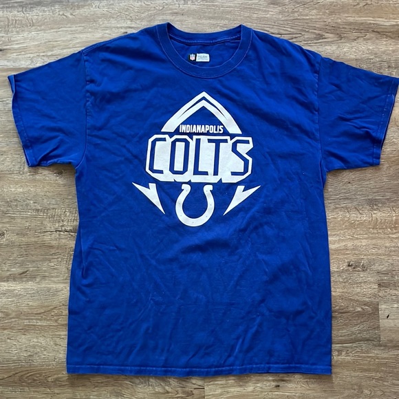 NFL Team Apparel Indianapolis Colts Football T-Shirt Tee Top / Large - Picture 2 of 4